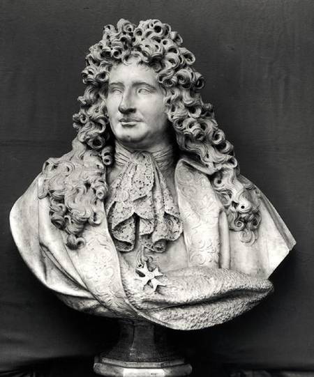 Bust of Jules Hardouin Mansart (1646-1708) from Antoine Coysevox