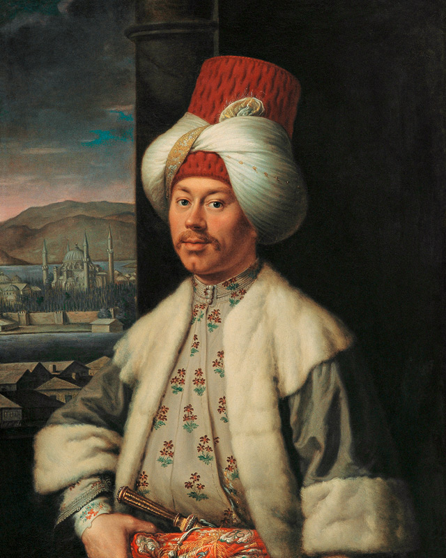 Portrait of An European in Turkish Costume from Antoine de Favray