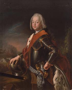 Portrait of Christian August, Prince of Anhalt-Zerbst (1690-1747), the father of Catherine the Great