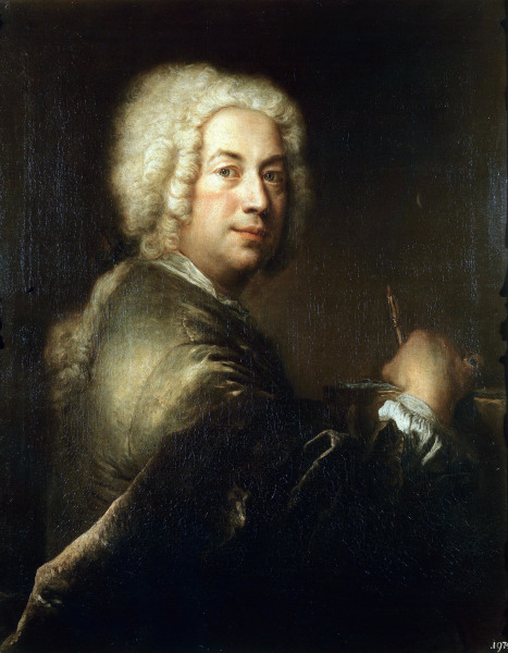 Antoine Pesne , Self-portrait from Antoine Pesne
