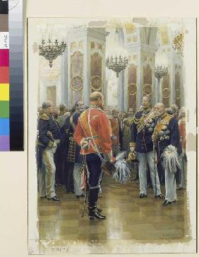 The red prince (prince Friedrich Karl in the uniform of the Ziethen hussars)