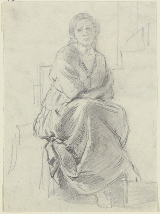 Sitting woman from Anton Burger
