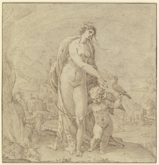 Venus and Cupid from Anton Eisenhoit