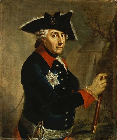 Frederick II the Great of Prussia from Anton Graff