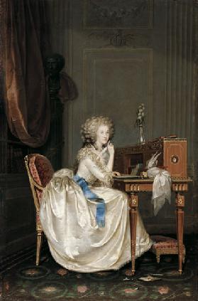 Portrait of Marie Louise of Savoy (1749-1792), Princess of Lamballe