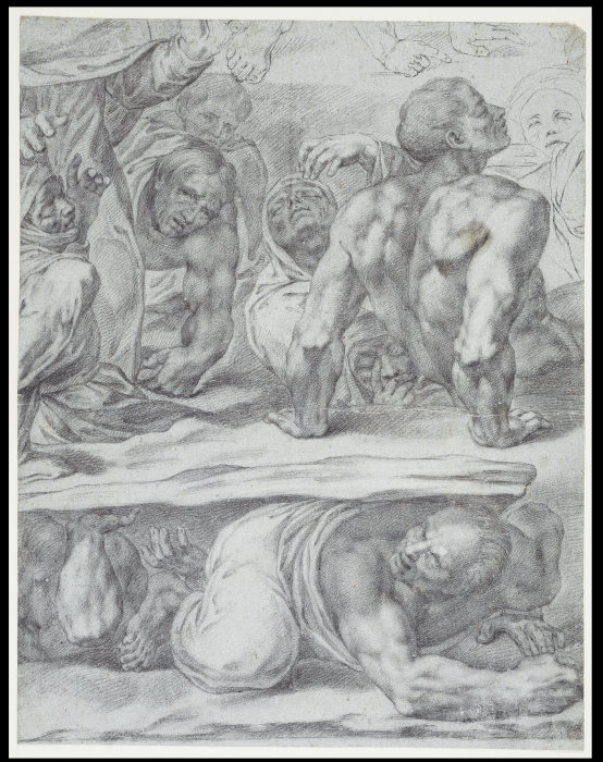 Gruppe von Auferstehenden aus Michelangelos Jüngstem Gericht (linke Gruppe) from Anton Raphael Mengs