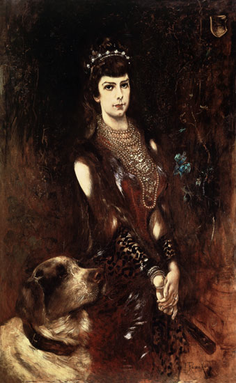 Empress Elizabeth of Bavaria (1837-98) from Anton Romáko