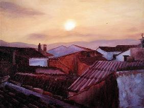 Rooftops, 2002 (oil on canvas) 