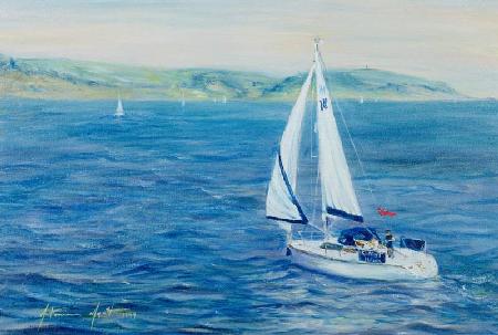 Sailing Home, 1999 (oil on canvas) 