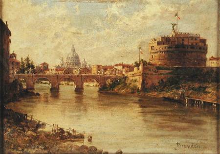 Castel Sant'Angelo and St. Peter's from the Tiber from Antonietta Brandeis