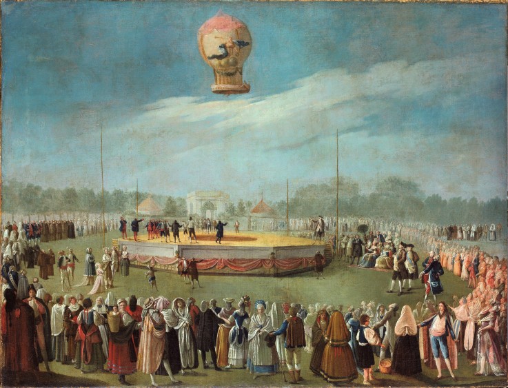 Ascent of a Balloon in the Presence of the Court of Charles IV from Antonio Carnicero
