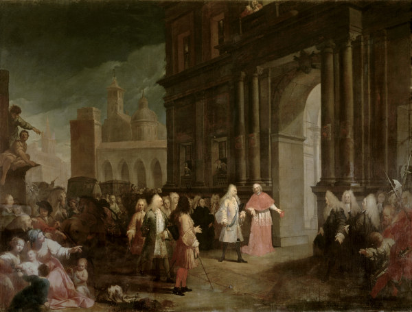 James Edward Stuart in Imola / Painting from Antonio Gionima