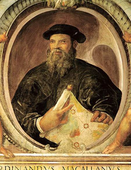 Ferdinand Magellan (c.1480-1521) from the 'Sala del Mappamondo' (Hall of the World Maps) from Antonio Giovanni de Varese