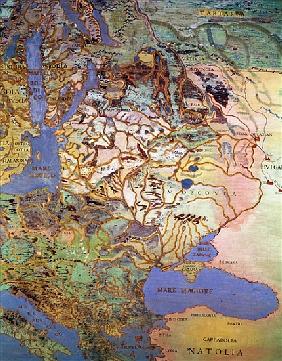 Map of Central Europe, from the ''Sala Del Mappamondo'' (Hall of the World Maps)