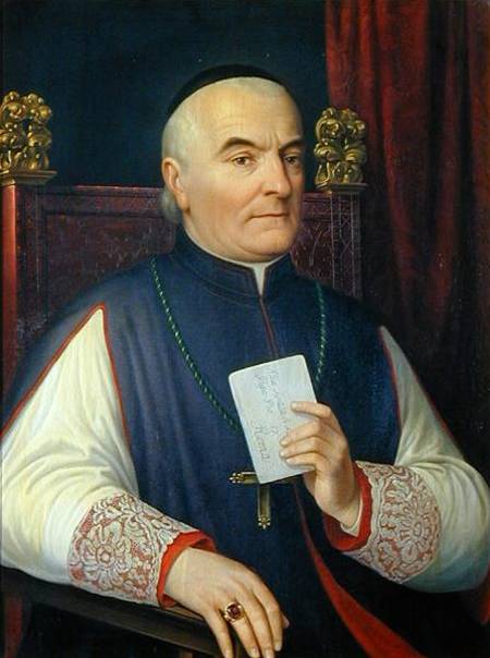 Portrait of Monsignor Ferdinando Baldanzi, Archbishop of Siena from Antonio Marini