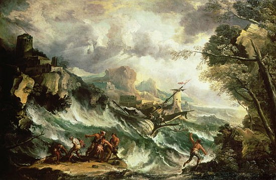 Seascape with Shipwreck, c.1700-07 (also see 123093) from Antonio Marini