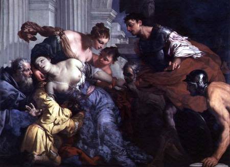 The Death of Lucretia from Antonio Zanchi