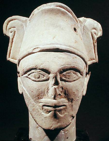 Head of a Semite chief with Egyptian influence, from Amman from Arabic School