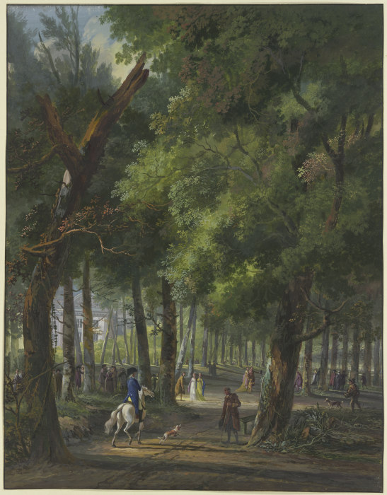 Spaziergänger und Reiter im Haager Wald from Arie Lamme
