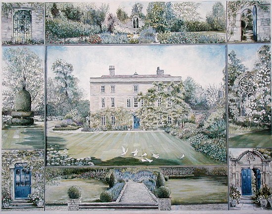 Denton House and Garden (tempera)  from Ariel  Luke