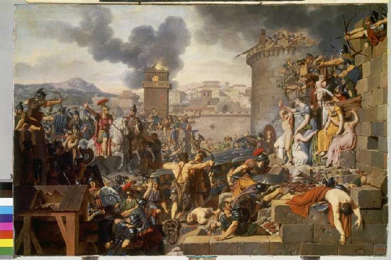 The siege of a town by Metellus. from Armand Charles Caraffe