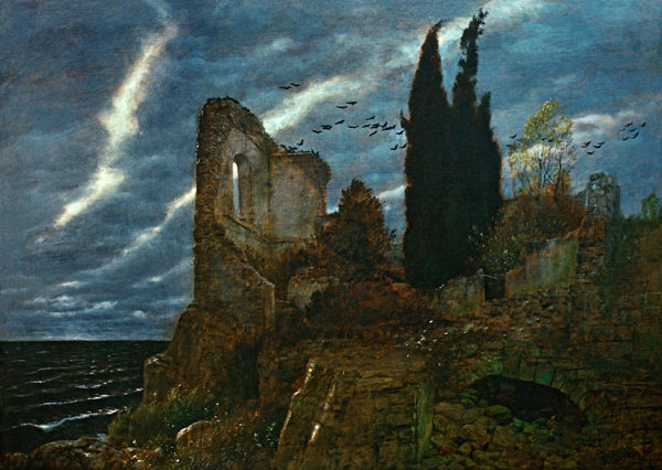 Ruins by the Sea from Arnold Böcklin