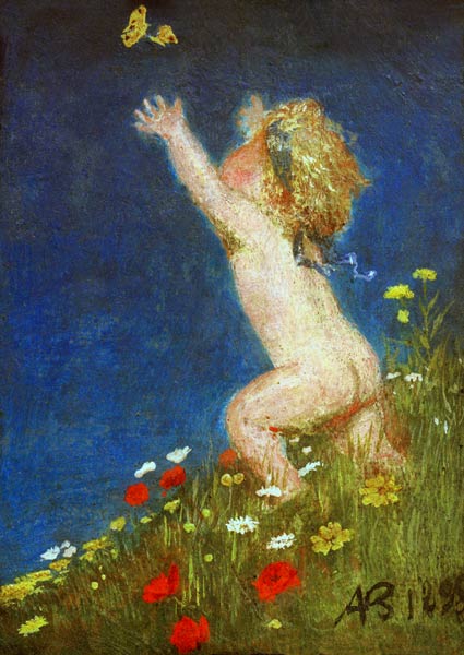 Nude Child from Arnold Böcklin