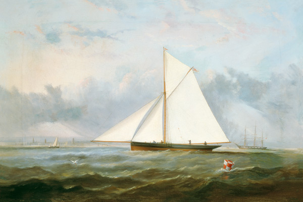A Cutter Yacht off Ryde from Arthur Wellington Fowles