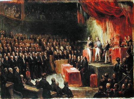 Study for King Louis-Philippe (1773-1850) Swearing his Oath to the Chamber of Deputies from Ary Scheffer