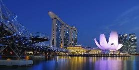 Marina Sands Bay - blue hour