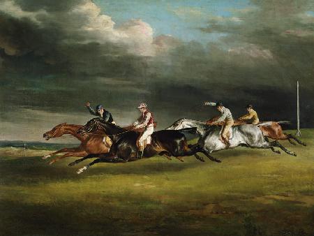 Course de chevaux (Le derby de 1821 à Epsom