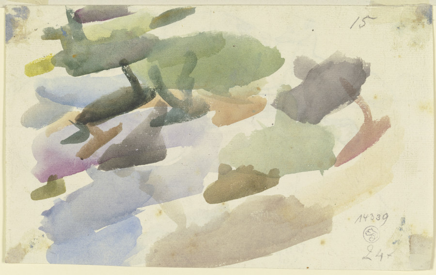 Watercolour samples from August Lucas