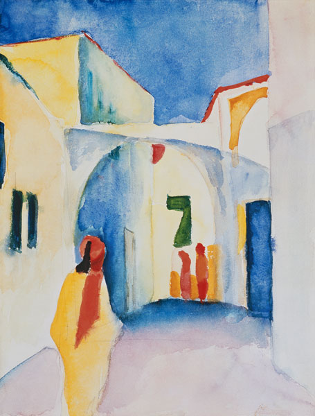 View in an alley from August Macke