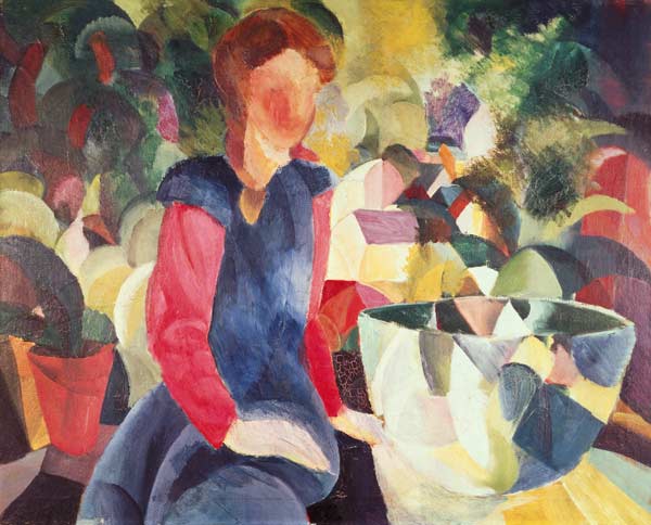 Girl with a Fish Bowl from August Macke