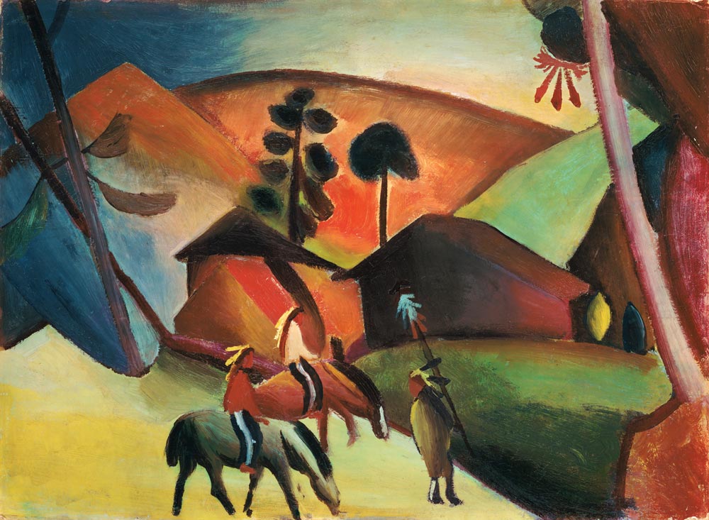 Indian on horses from August Macke