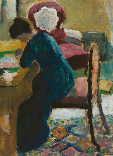 Elisabeth at the desk from August Macke