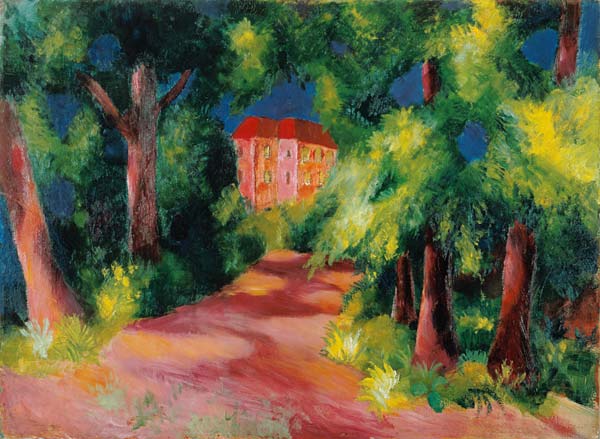 Red House in a Park from August Macke
