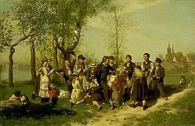 Children at the game from August Malmström