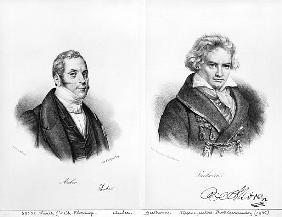 Esprit Auber (1782-1871) and Ludwig van Beethoven (1770-1827)