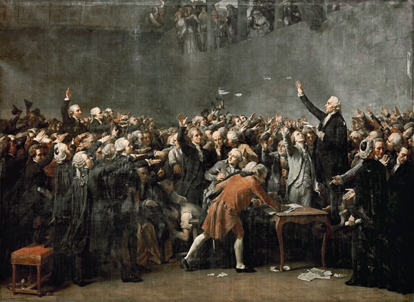 The Tennis Court Oath on 20 June 1789 from Auguste Couder