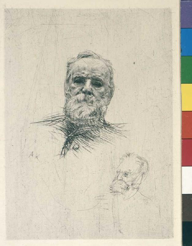 Zwei Bildnisse Victor Hugos from Auguste Rodin