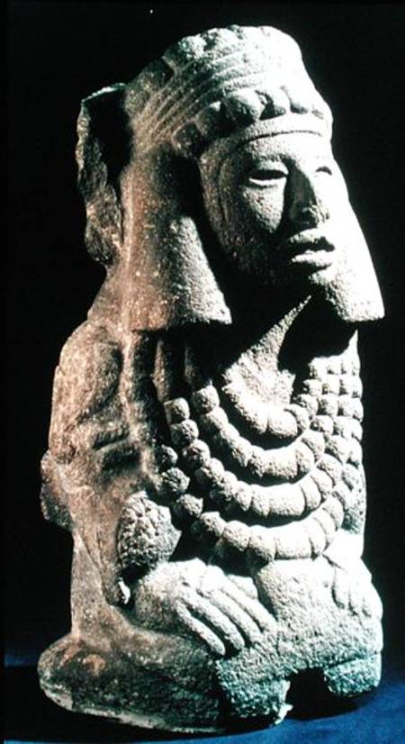 The Goddess Chalchihuitlicue, found in the Valley of Mexico from Aztec