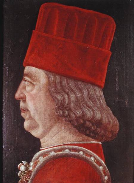 Portrait of Borso d'Este, Prince of Ferrara from Baldassare d' Este