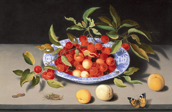 Still Life of Cherries and Peaches from Balthasar van der Ast