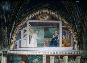 The Annunciation, from a series of Scenes of the New Testament (fresco)