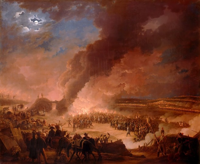 Napoléon I visiting the bivouacs of the army in the evening, the day before the Battle of Austerlitz from Baron Louis Albert Bacler d'Albe