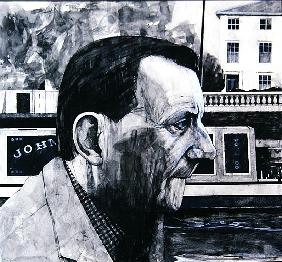 Portrait of Lennox Berkeley, illustration for The Sunday Times