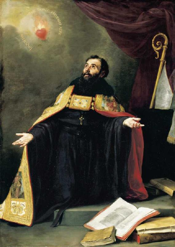 Der Heilige Augustinus in Ekstase. from Bartolomé Esteban Perez Murillo