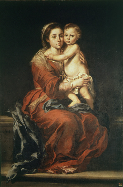 Madonna of the Rosary / Murillo from Bartolomé Esteban Perez Murillo