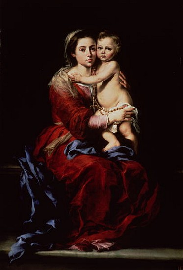 The Virgin of the Rosary, c.1650 from Bartolomé Esteban Perez Murillo